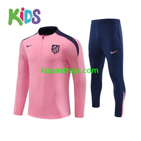 Atlético Madrid Barn Tränings Sweatshirtställ Rosa 2024/25